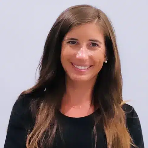 a woman smiling for the camera